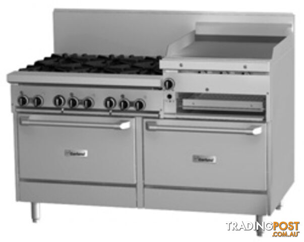 Oven ranges - Garland GF60-6R24RR - 6 gas burners, 600mm griddle, salamander,...