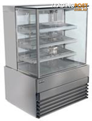 Cake displays - Koldtech KT.SQRCD.12.4T - 1200mm, 4 tier, square glass - Catering Equipment