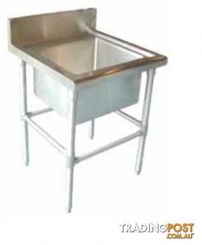 Stainless steel - Brayco SS-N - Single Bowl Stainless Steel Sink (700mmWx665mmL) - Catering