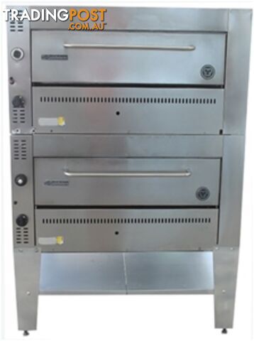 Pizza ovens - Goldstein G236/2 - Double deck gas pizza oven - Catering Equipment...