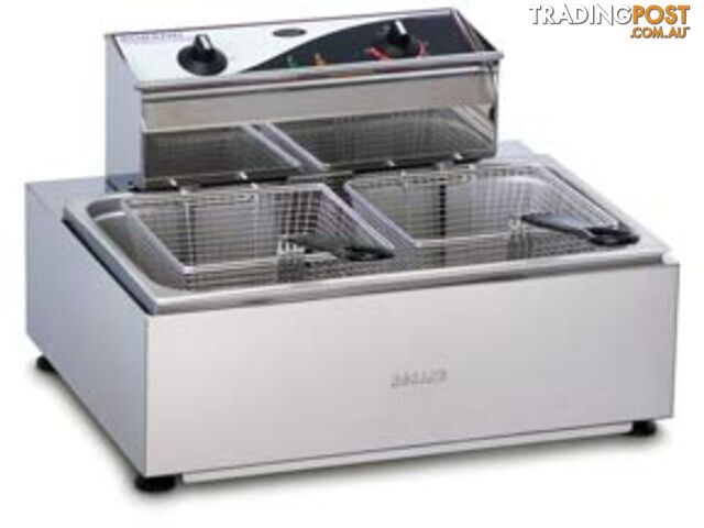Fryers - Roband F111 - Countertop single pan double basket 11L - Catering...