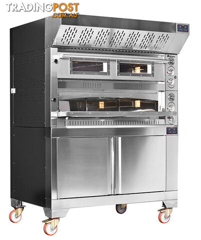 Pizza ovens - Fornitalia MG2 105/105 - Double deck electric pizza oven -...