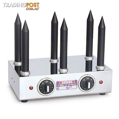 Hot dog machines - Roband M6T - Hot dog bun warmer 6 Teflon spikes - Catering...
