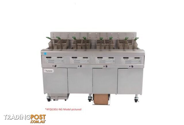Fryers - Frymaster 4FQG30U - 4x15L Oil-conserving gas fryer - Catering Equipment...