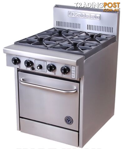 Oven ranges - Goldstein PF-4-20EFF - 4 gas burners fan-forced electric oven range - Catering