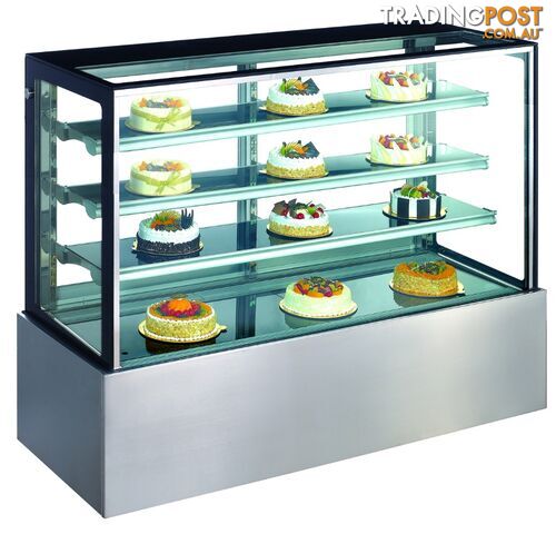 Refrigeration - Cake displays - Exquisite CDC900 - 900mm square glass display cabinet - Catering