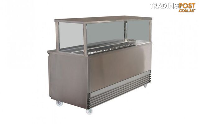 Refrigeration - Koldtech KT.SQSM.1330 - 7 1/3 GN pans sandwich preparation bench - Catering