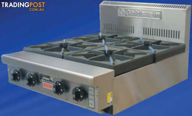 Cooktops - Goldstein PFB-24G-2 - 2 gas burners cooktop, 600mm griddle - Catering Equipment