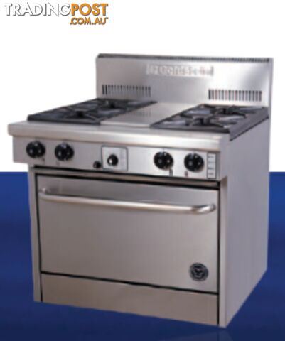 Oven ranges - Goldstein PF-4-28 - 4 gas burners, 711mm static oven range -...