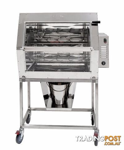 Rotisseries - Semak M36S - 36 bird manual electric supermarket rotisserie - Catering Equipment