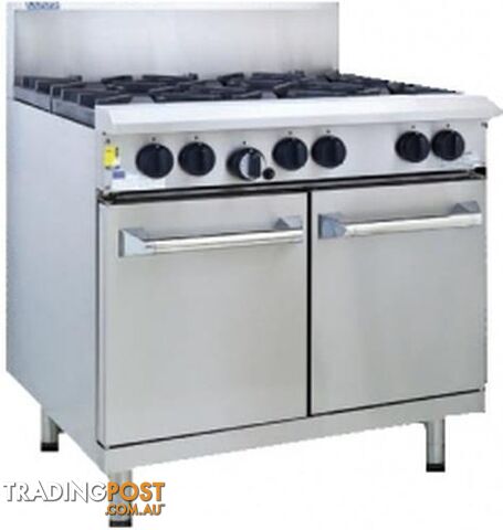 Oven ranges - Luus RS-8B - 8 burner gas oven range - Catering Equipment - Restaurant Equipment