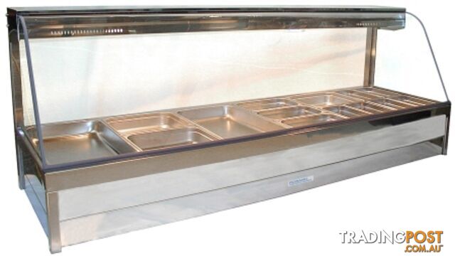 Bain maries - Roband C26/RD - 6 module curved glass hot food bar - Catering Equipment - Restaurant