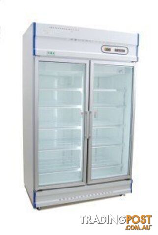 Refrigeration - Display freezers - Anvil GDJ1261 - 1000L double glass door - Catering Equipment