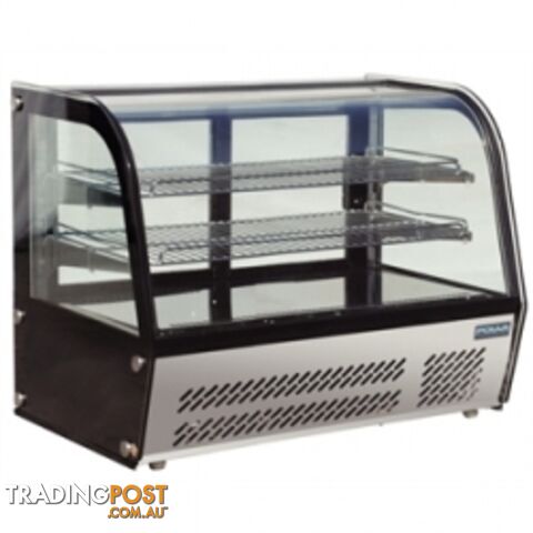 Refrigeration - Cake displays - Polar GC873 - Curved Glass Display Cabinet 120Ltr - Catering