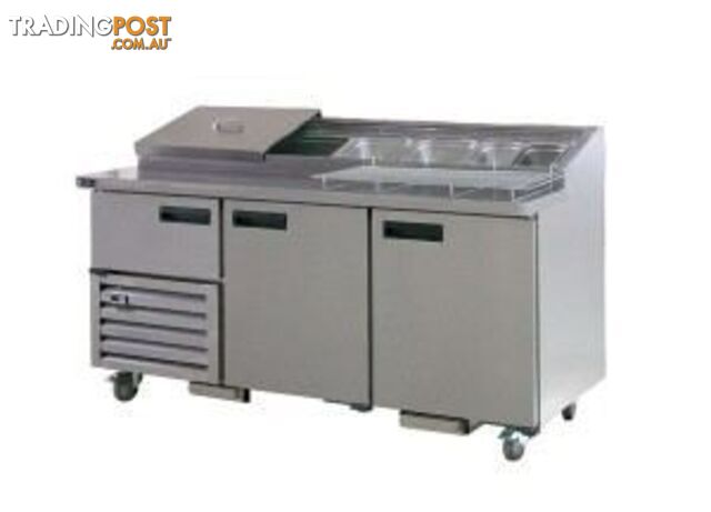Refrigeration - Anvil UBP1800 - 2.5 door pizza bar/preparation bench - Catering...