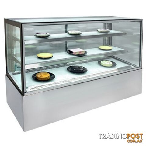 Refrigeration - Cake displays - Bromic FD1800 - 1800mm square glass - Catering Equipment