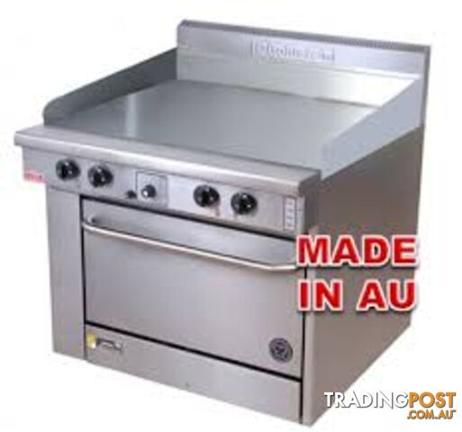 Oven ranges - Goldstein PF-T-28 - 900mm target-top static oven range - Catering...
