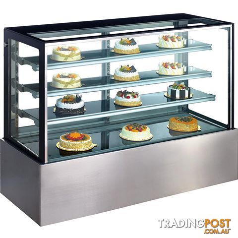 Heated displays - Exquisite CDW900 - 900mm square glass cabinet - Catering Equipment