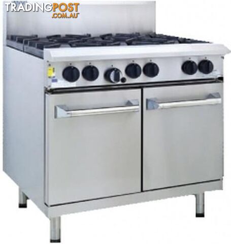 Oven ranges - Luus RS-2B6P - 2 burner, 600mm hotplate gas oven range - Catering Equipment