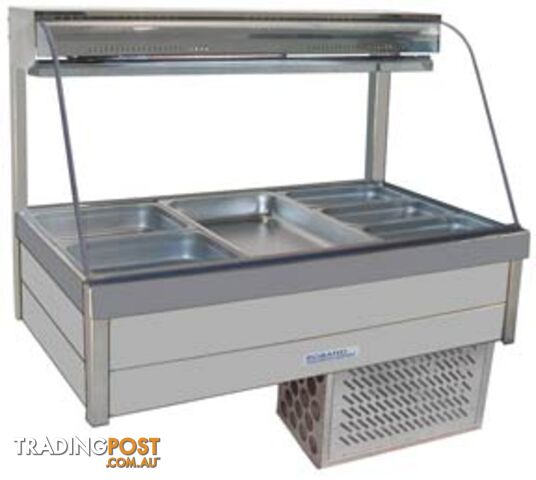 Refrigeration - Roband CRX23RD - 3 module curved glass cold foodbar - Catering Equipment