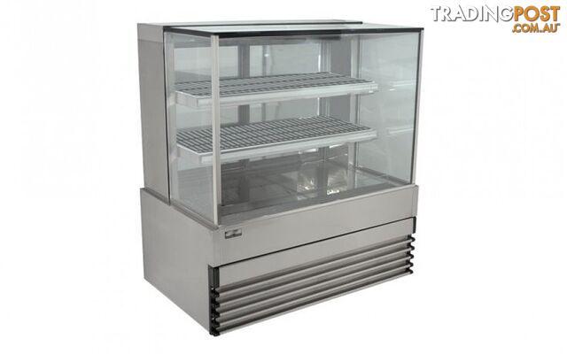 Ambient displays - Koldtech KT.NRSQCD.20 - 2000mm, 3 tier, square glass - Catering Equipment