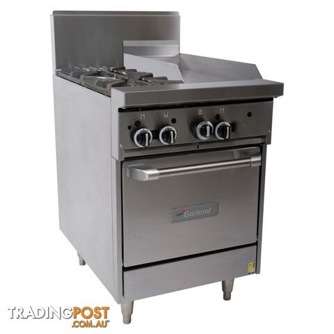 Oven ranges - Garland GF24-2G12L - 2 burners, 300mm griddle gas oven range -...