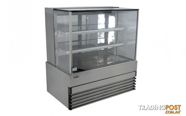 Cake displays - Koldtech KT.SQRCD.15 - 1500mm, 3 tier, square glass - Catering Equipment