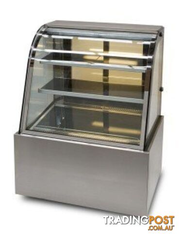 Refrigeration - Cake displays - Anvil DSC0730 - 900mm, 3 tier, curved glass -...