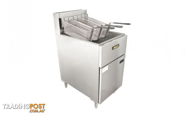Fryers - Anets SLG100 - 44L gas 3 basket tube fryer - Catering Equipment - Restaurant Equipment