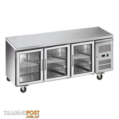 Refrigeration - Undercounters - Exquisite USC400G - Glass 3-door - Catering...