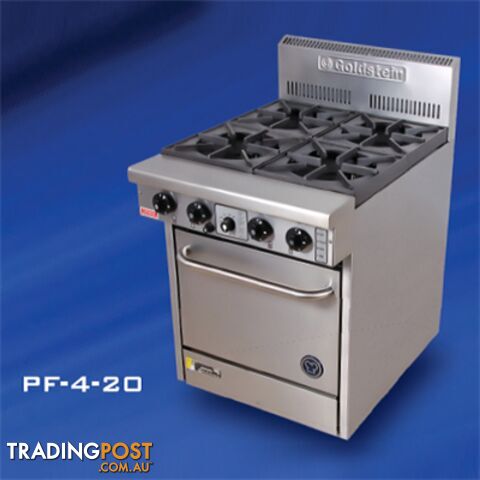 Oven ranges - Goldstein PF-4-20 - 4 gas burners static oven range - Catering...