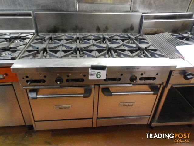Garland GF48-8LL 8 Burner Gas Double Oven Range - Secondhand Catering Equipment
