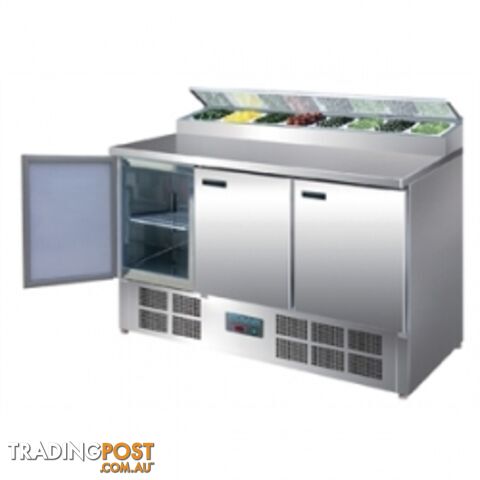 Refrigeration - Polar G605 - 3 Door Salad and Pizza Prep Counter - Catering Equipment