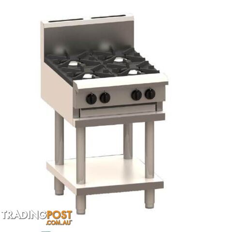 Cooktops - Luus CS-2B3C - 2 burner, 300mm chargrill - Catering Equipment - Restaurant Equipment