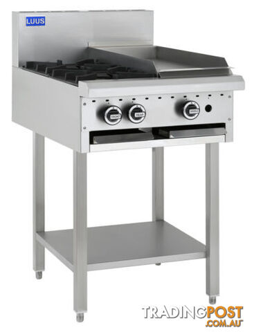 Cooktops - Luus BCH-2B3C - 2 burner, 300mm chargrill cooktop - Catering Equipment