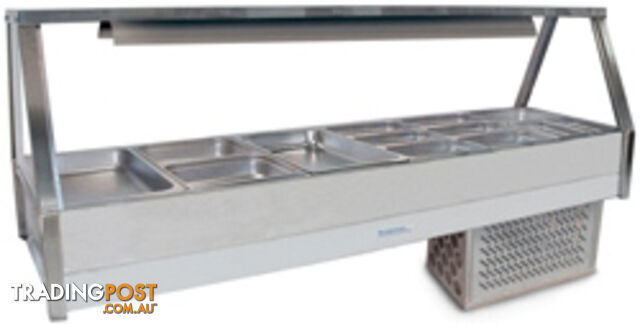 Refrigeration - Roband ERX26RD - 6 module straight glass cold foodbar - Catering Equipment