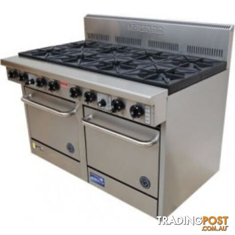 Oven ranges - Goldstein PF-10-2/28 - 10 gas burner 711mm double oven range -...