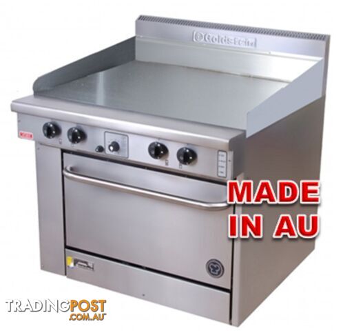 Oven ranges - Goldstein PF-24G-20 - 600mm gas griddle static oven range - Catering Equipment