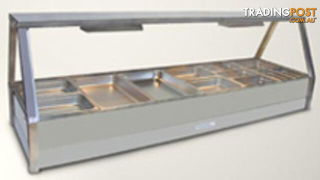 Bain maries - Roband E26/RD - 6 module straight glass hot food bar - Catering Equipment - Restaurant