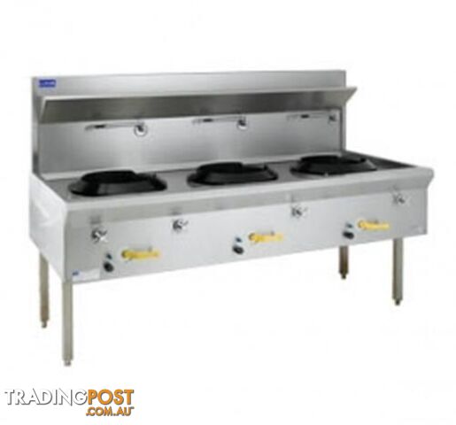 Woks - Luus WF-3C - traditional wok 3 chimney burners - Catering Equipment - Restaurant Equipment