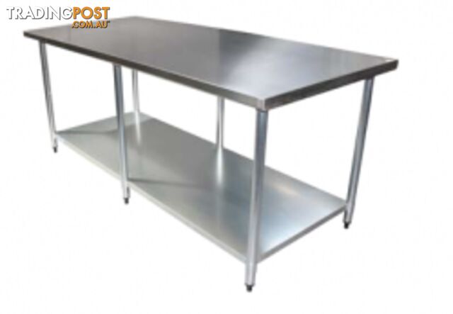 Stainless steel - Brayco 3636 - Wider Island Bench (914mmWx914mmL) - Catering Equipment