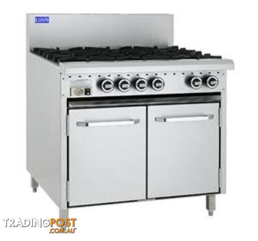 Oven ranges - Luus CRO-6B - 6 burner gas oven range - Catering Equipment - Restaurant Equipment