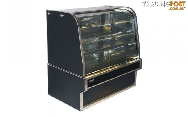 Cake displays - Koldtech KT.RCD.20 - 2000mm curved glass refrigerated display - Catering Equipment
