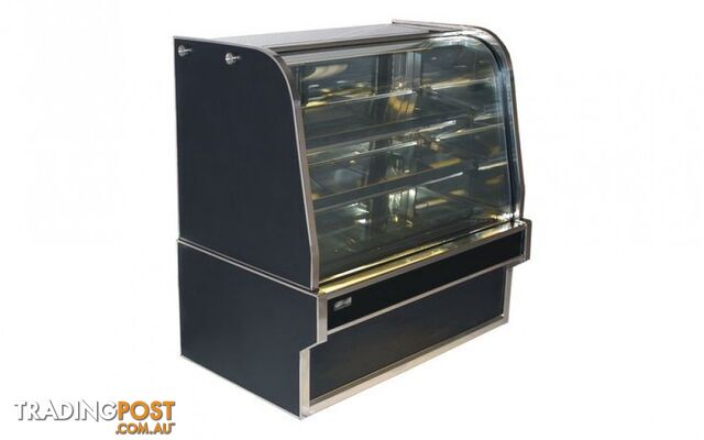 Cake displays - Koldtech KT.RCD.20 - 2000mm curved glass refrigerated display - Catering Equipment