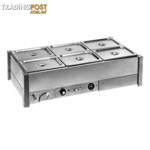 Bain maries - Roband BM23 - Countertop, 2 row x 3 x 1/2GN pans - Catering Equipment - Restaurant