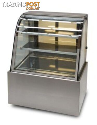 Heated displays - Anvil DHC0740 - 1200mm, 3 tier, curved glass - Catering Equipment