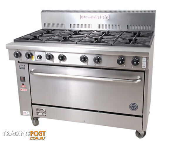 Oven ranges - Goldstein PF-8-40E - 8 gas burner wide static electric oven range...