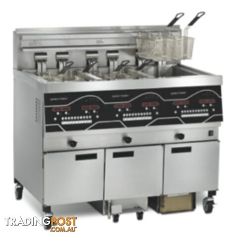Fryers - Henny Penny EEE-143 - 3 pan fully programmable electric fryer - Catering Equipment