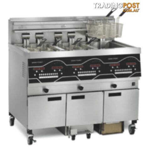 Fryers - Henny Penny EEE-143 - 3 pan fully programmable electric fryer - Catering Equipment