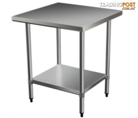 Stainless steel - Brayco 2424 - Flat Top Stainless Steel Bench(610mmWx610mmL) - Catering Equipment